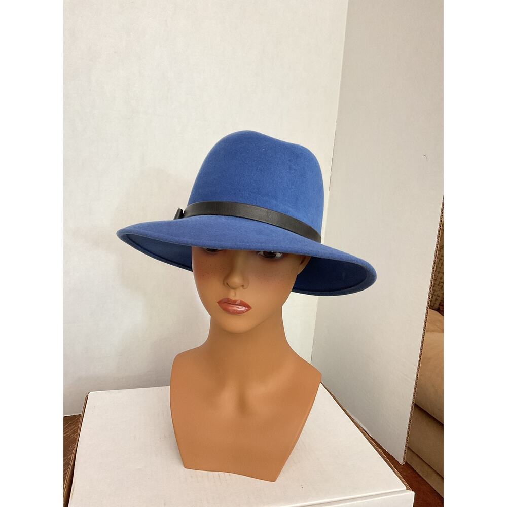 Geo. W. Bollman & Co. - Excello - All Wool Vintage Fedora - Bloomingdale’s- Blue